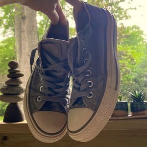 Converse Gray Unisex Shoes Men’s 5 Women’s 7